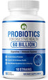 Probiotics for Digestive Health 60 Capsules | 60 Billion CFU Scientifically Formulated Multi Strain Probiotic Blend | Organic Supplements with Pre...