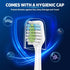 Toothbrush Replacement Heads for Aquasonic Duo Series and Home Dental Center - 8 White...