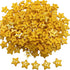 50 Pcs 12mm Five-Pointed Star Buttons with 2 Holes, Resin Sewing Buttons for Knitting Crafting Sewing Clothes, Gold...