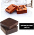 eMagTech Cufflink Box Wooden Cufflink Box Case Magnetic Cufflink Case Jewellery Organisers Accessories for Men Boys 4.7x4.7cm Brown...
