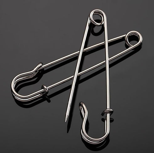 Safety Pins, 4" Large Safety Pins, Set of 20, Large Safety Pins, Clothing Safety Pins, Blankets, Crafts, Skirts, Short Skirts, Oversized Heavy Dut...