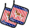 Caroline's Treasures BB3349PTHD USA Patriotic Cavalier King Charles Spaniel Pair of Pot Holders Kitchen Heat Resistant Pot Holders Sets Oven Hot P...