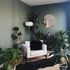BACKDROP | Premium Interior Paint | Large Adhesive Paint Swatch | WEEKEND UPSTATE - Dark Green With A Hint Of Blue | 12" x 12" Color Sample...
