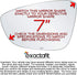 exactafit 8114L Driver Side Mirror Glass Replacement Repair Compatible With VW Volkswagen Passat Jetta CC Eos...