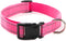 Reflective Dog Collar for Small,Medium, and Large Dogs,Ajustable Nylon Dog Collars with Quick Release Buckle,Pink M...