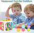 6 in One Activity Cube Toys for Baby 18M+, Montessori Educational Learning Fine Motor Skills Toys Gifts for Toddlers Boys Girls Age 2 3 (White)...