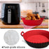 Air Fryer Silicone Pot, Air Fryer Silicone Basket Bowl, Silicone Baking Tray Pots for 3 to 5 Qt for Air fryer Oven Reusable Baking Tray Oven Acces...