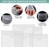 50 Pcs/Set 5 Sizes Stamp & Die Storage Pockets Resealable Clear Plastic Seal Bags Storagefor Cutting Dies Stamp Crafts for DIY Scrapbooking Paper ...