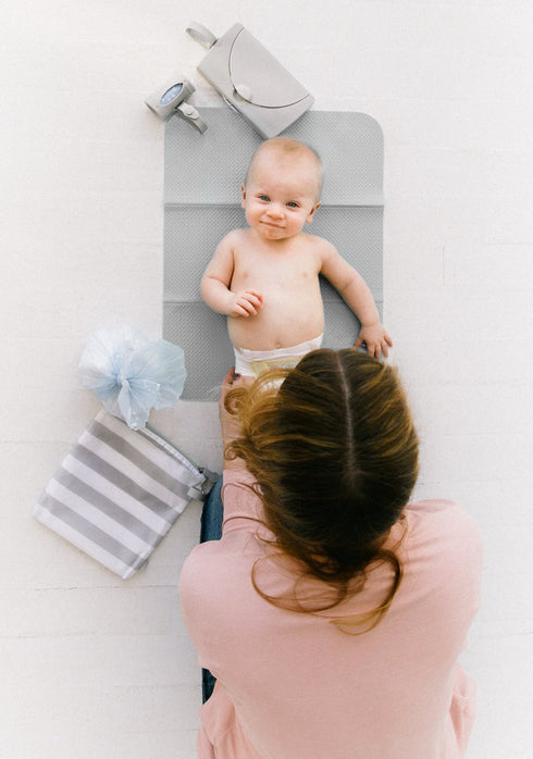 Ubbi On-the-Go Diaper Changing Baby Mat, Soft and Comfortable Diaper Bag Accessory Must Have for Newborns, Easy to Clean, Portable Folding Pad, Ba...