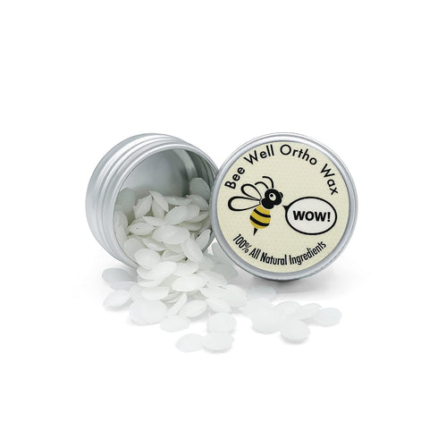 Bee Well Ortho Wax | Pure | All Natural Extra Firm Braces Wax | Protect, Prevent & Relieve Orthodontic Braces Discomfort & Mouth Pain | 2 Recyclab...
