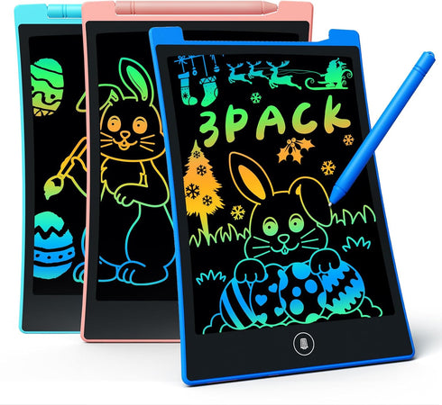 KOKODI Kids Toys 3 Pack LCD Writing Tablet, Colorful Toddler Drawing Pad Doodle Board Erasable, Educational Learning Toys Birthday Gifts for Boys ...