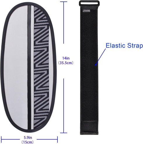 Anti-Glare Car Visor Sunshade Extender for Drivers and Front Seat Passengers (Silver) - 2 Pieces...