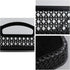 Large Plastic Storage Basket Tray with Handle, Black, Pack of 6...