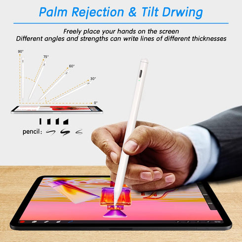 iPad Pencil 2nd Generation, Stylus Pen for iPad, Same as Apple Pencil 2nd Generation, Smart Pencil Compatible with 2023 Apple iPad 6/7/8/9/10 iPad...