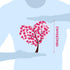 Ivenf Valentines Day Decorations Heart Window Clings Decor, Large Red Pink Heart Tree Cupid Valentines Day Decor for Kids Home School Office Class...