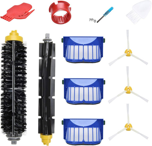LOVECO Replacement Parts Kit for iRobot Roomba 600 Series 694 692 690 614 680 660 651 650 & 500 Series 595 585 564 552,3 Filter,3 Side Brush,1 Pai...