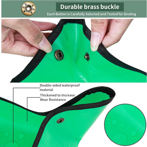 Herda 39.5" x 31.5" Plant Repotting Mat Waterproof Transplanting Mat and Potting Soil Mess Control,Square Succulent Gardening Mat Potting Soil Tid...