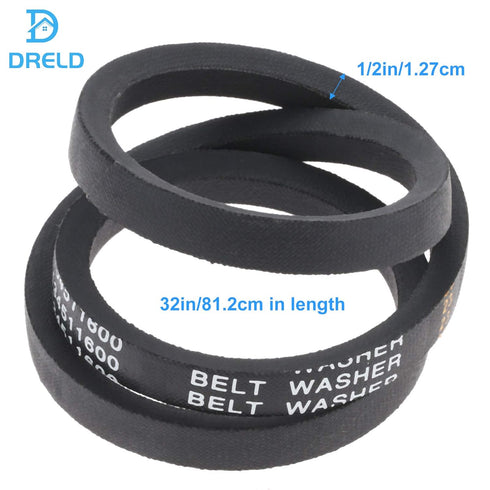 134511600 Washer Drive Belt, Replacement for Frigidaire, Whirlpool, Kitchen Aid, Admiral, Amana, Estate, Jenn-Air, Replaces # 1156860 131234000 131686100 13416110 AP3867042 PS1146950