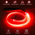 LED Dog Leash Light Up Dog Leash 4 Feet Micro USB Rechargeable Nylon Webbing Glow Safety Standard Dog Leash for Dogs by Bpawser (Red)...