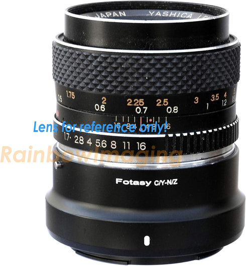 Fotasy Contax CY Lens to Nikkor Z Mount Adapter, Contax Yashica C/Y NKZ Mount Adapter, CY to Z, Compatible with Nikon Z Mount Mirrorless Camera Z ...