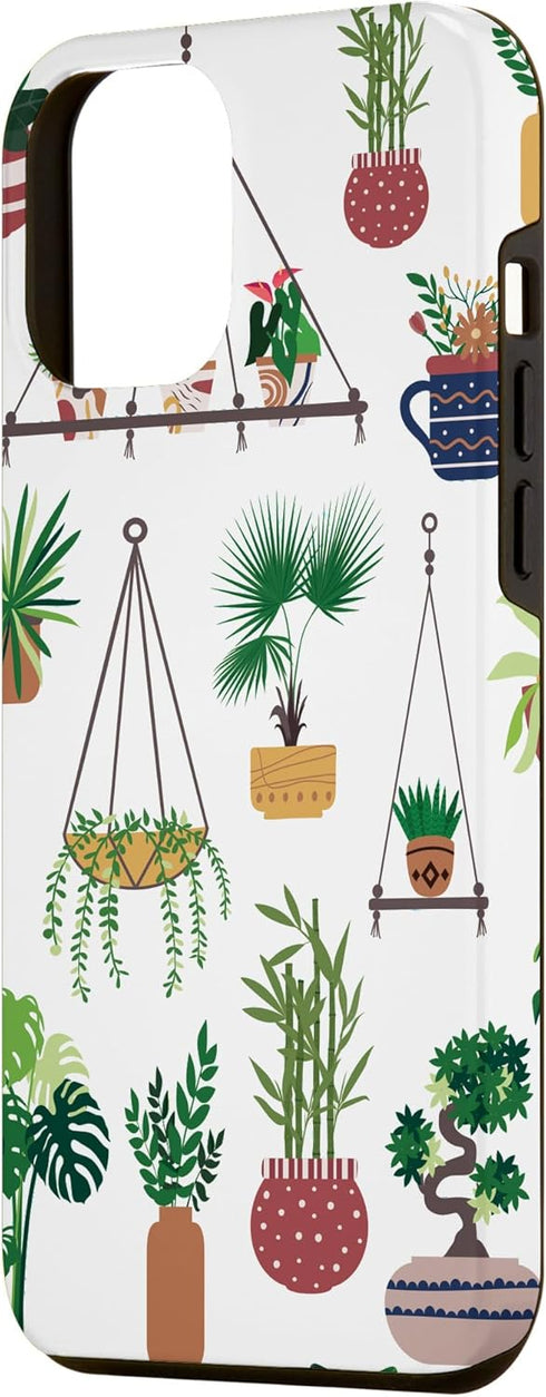 iPhone 12 Pro Max Indoor and Outdoor Plant Illustrations | Boho Nature Art Case...