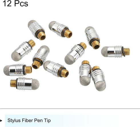 MECCANIXITY 12pcs 7mm Stylus Pen Fiber Fine Tips Universal Replacement High Precision for 2 in 1 Stylus Pen Capacitive Touch Screen Devices...