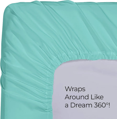 Utopia Bedding King Fitted Sheet - Bottom Sheet - Deep Pocket - Soft Microfiber - Shrinkage and Fade Resistant - Easy Care -1 Fitted Sheet Only (S...