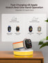 JOYROOM for Apple Watch Charger Stand, Portable Magnetic Charging Dock with USB C Cable & 7 Colorful Light, Fast iWatch Charger Stand Compatible w...