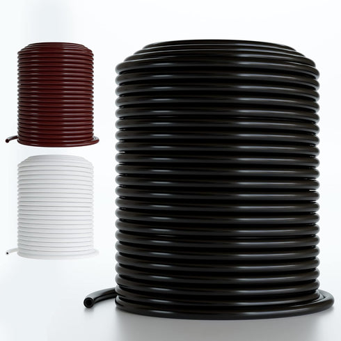 1/4 Drip Irrigation Tubing, 50 Feet, Flexible PVC Plastic Drip Irrigation Hose for Gardening, Misting, Hydroponics and DIY Landscape Garden Projec...