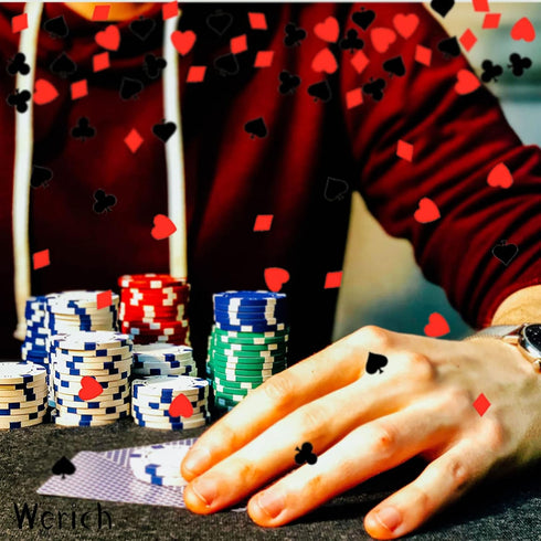 Werich Casino Poker Confetti Night Club Metallic Foil Table Scatters Confetti Party Wedding Birthday Baby Shower Bridal Shower Festival Theme Part...