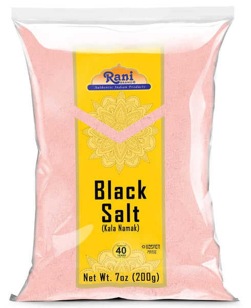 Rani Black Salt Powder (Kala Namak) Mineral 7oz (200g) ~ Unrefined, Pure and Natural | Vegan | Gluten Friendly | NON-GMO | Indian Origin | Perfect...