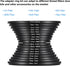 PATIKIL 9pcs Step Up Ring, 9pcs Step Down Ring, Camera Lens Filter Adapter Ring Aluminum Filter Ring Adapter Set for Camera Lens Hood, 72-77MM, 77...