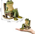 Miniature Frog Garden Statue Halloween Decorations Fairy Garden Accessories Outdoor Figurine Lights Solar Garden Frog Decor Art Housewarming Gift ...