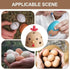 Egg Cleaner Chicken Shape Egg Brush Silicone Cleaning Brush Tools for Egg WasherMultifunctional Vegetable BrushEgg Scrubber (JDSMLD)...