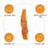 Dog Treats Chicken Jerky Wrapped Sweet Potato, Natural Ingredients w/Taurine, Grain Free Dog Treats, 12.5 oz...