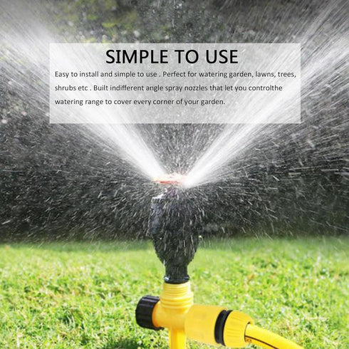 Gerrit Sprinklers for Yard, Automatic 360 Degree Rotation Lawn Sprinklers for Yard, Large Area Coverage, Adjustable Above Ground Irrigation Garden...