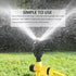 Gerrit Sprinklers for Yard, Automatic 360 Degree Rotation Lawn Sprinklers for Yard, Large Area Coverage, Adjustable Above Ground Irrigation Garden...