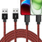 i.Phone Charger Cable 2Pack 6FT Lightining Cable USB Heavy Duty Nylon Fast USB i.Phone Charging Cord Compatible with i.Phone 14/13/12/11/Pro/X/Xs ...