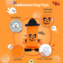 HGB Halloween Dog Toys, No Stuffing Pumpkin Dog Toys for Large Medium Small Dogs with Squeaky Water Bottle, Plush Dog Toys to Keep Them Busy, Pupp...