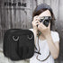 Filter Case, 9-Pocket Camera Lens Filter Carry Case, Nylon Case Wallet Pouch for DSLR Camera Lens Filters, for 25-95mm Filters, with Shoulder Stra...