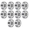 uxcell 10pcs 608ZZ Miniature Deep Groove Ball Bearings 8x22x7mm Double Shielded Bearings for Electric Motor, Home Appliances, Garden Machinery, P5...