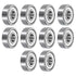 uxcell 10pcs 608ZZ Miniature Deep Groove Ball Bearings 8x22x7mm Double Shielded Bearings for Electric Motor, Home Appliances, Garden Machinery, P5...