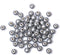 300 Silver Wood Beads, 10mm Round Ball Dyed Wooden Loose Spacer Beads for Bead Crafts Making Home Decor (3mm Hole)...