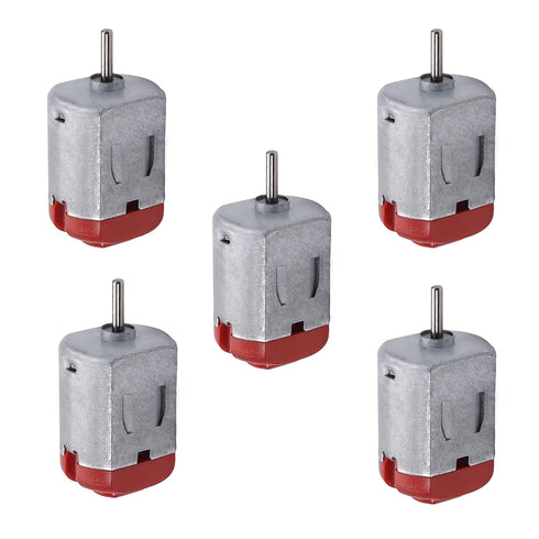Heyiarbeit 5pcs 3V 16500RPM DC Motor Round Shaft Micro Electric Motor for Electronic Equipment DIY Model...