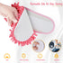 Washable Chenille Microfiber Slippers Floor Dust Dirt Hair Detachable Microfiber Mop Slippers for Office Home Room (Pink, Women 7-9/Men 5-7)...