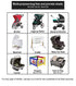 Stroller Mesh Shade Stroller Net Cover Baby Car Seat Carrier Shade-Ventilated and See Through Mesh...