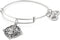 Alex and Ani Divine Guides Expandable Bangle Bracelet for Women, Jesus Engraved Charm, Rafaelian Finish, 2 to 3.5 in...