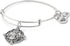 Alex and Ani Divine Guides Expandable Bangle Bracelet for Women, Jesus Engraved Charm, Rafaelian Finish, 2 to 3.5 in...