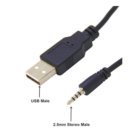 Ancable USB to 2.5mm Male, Headphone Charger Cable for JBL Synchros E30 E40BT E45BT E50BT EB40 S400BT S400 S500 S700 J56BT Wireless Headphones Rep...