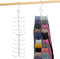 Legging Organizer for Closet, Yoga Pants Hanger 20 Storage Capacity, Space Saving Hanging Closet Organizers and Storage, Silver 1 Pack...